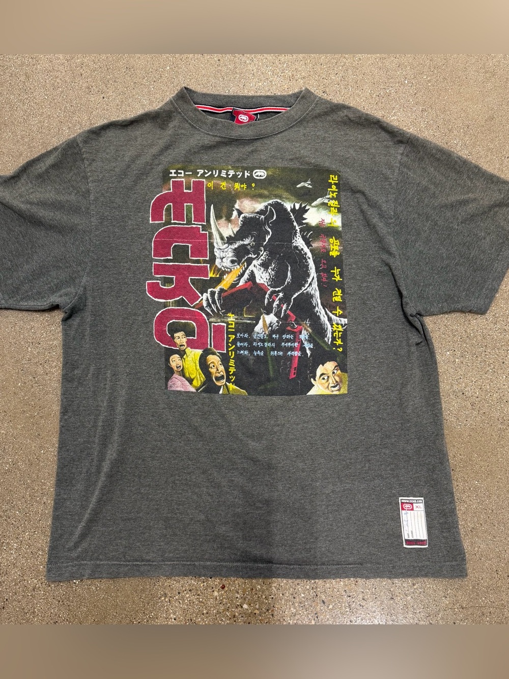 ECKO UNLTD Vintage Y2K Shirt Godzilla Back Hit Kaiju Graphic Men XL